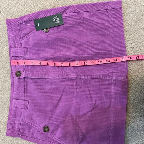 Purple Corduroy Mini Skirt Women's Size 8 NWT Preppy Clueless Wild Fable - Picture 6 of 7
